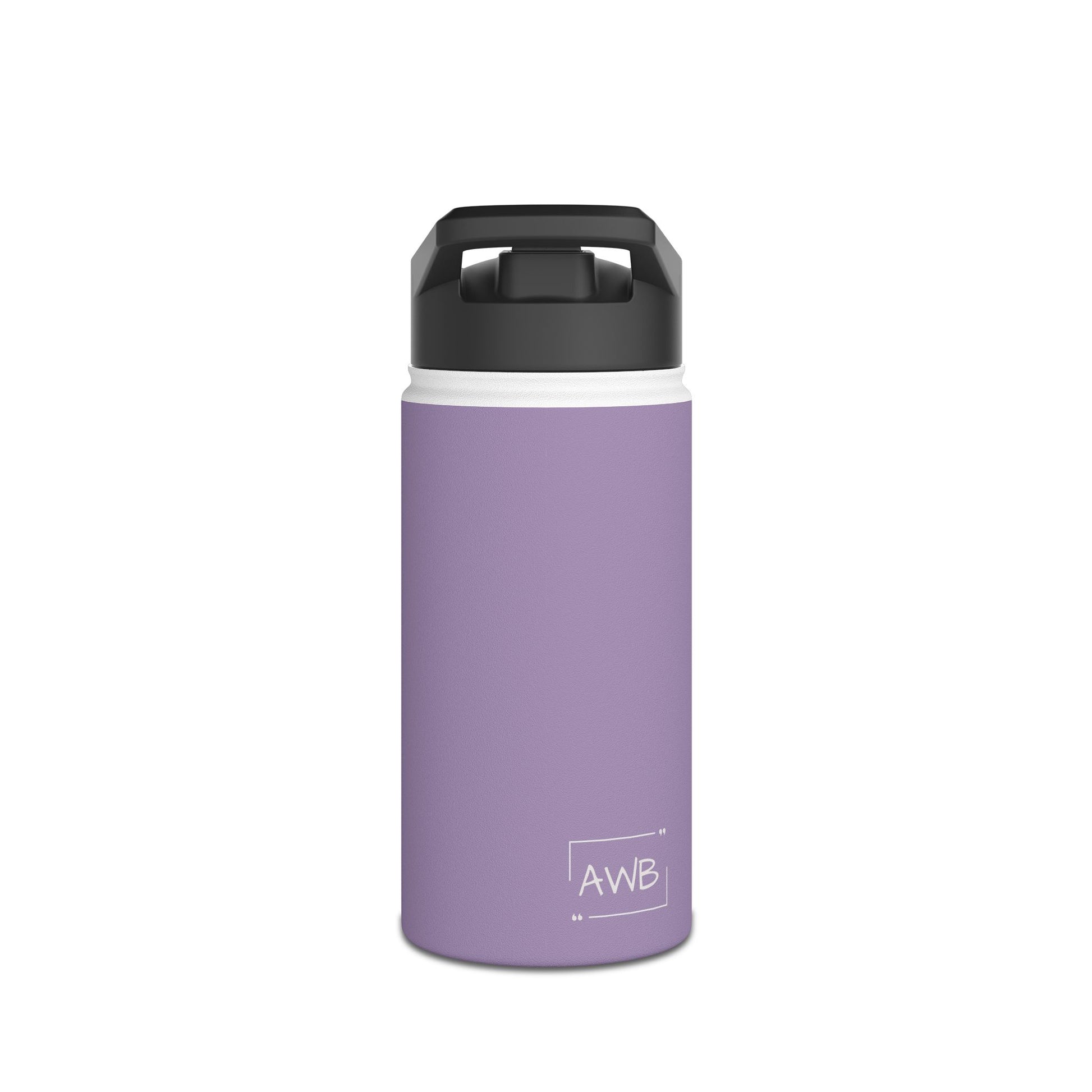 12oz Stainless Steel Water Bottle With Straw - Viola