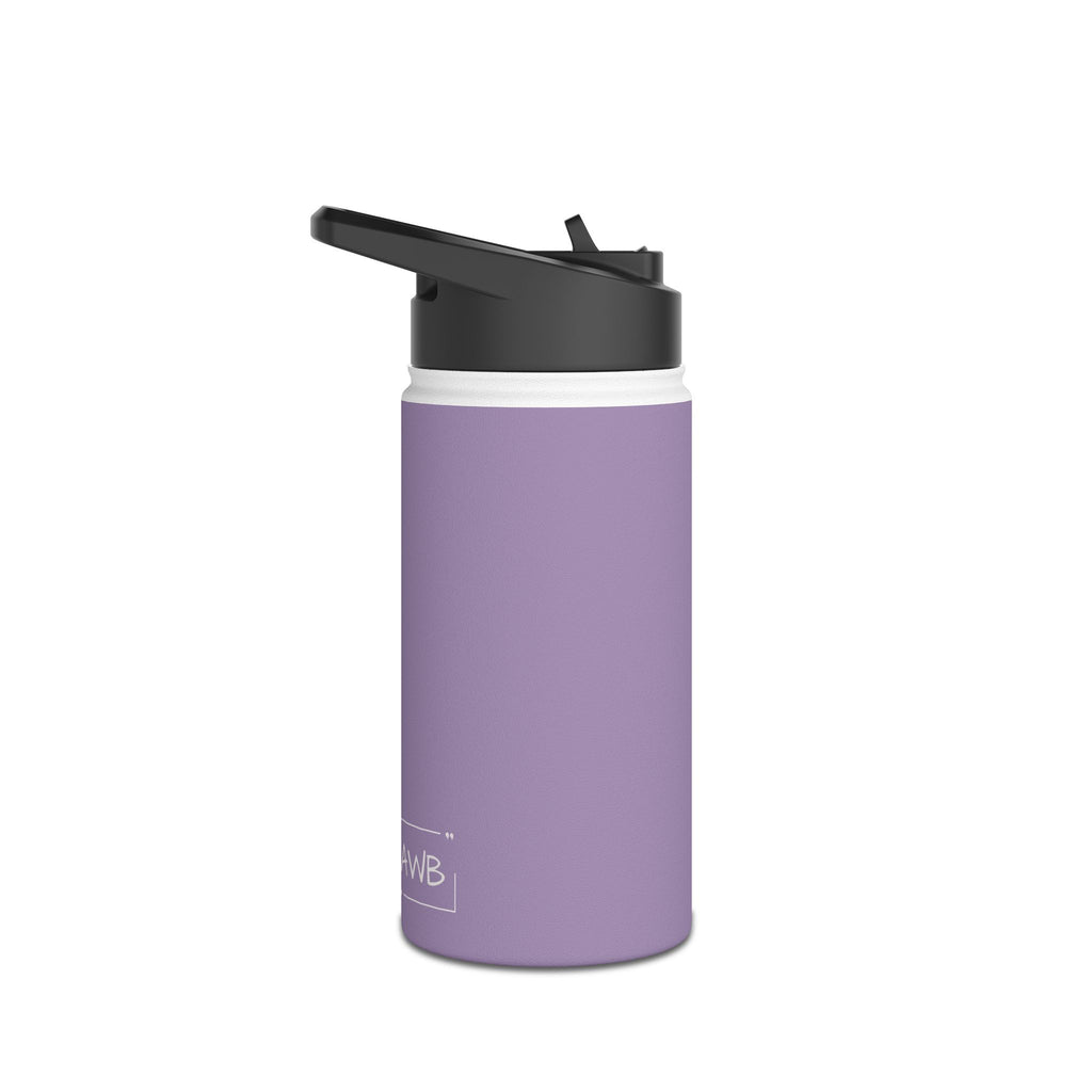 12oz Stainless Steel Water Bottle With Straw - Viola