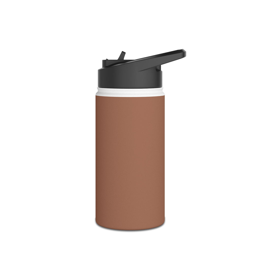 12oz Stainless Steel Water Bottle With Straw - Mocha Mouse