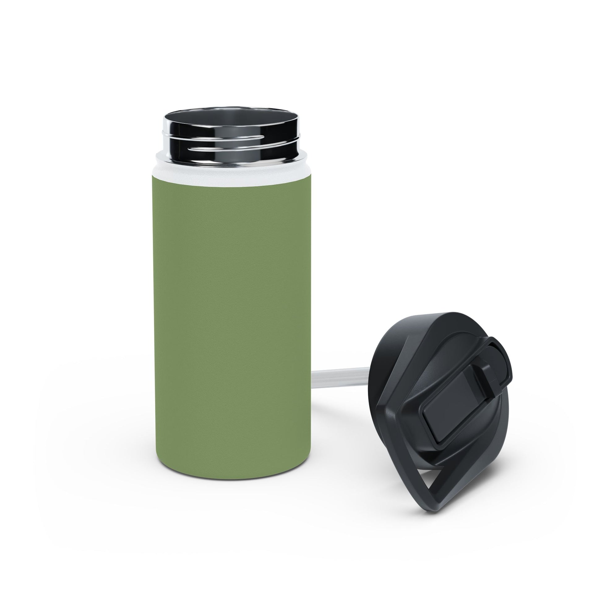 12oz Stainless Steel Water Bottle With Straw - Tendril
