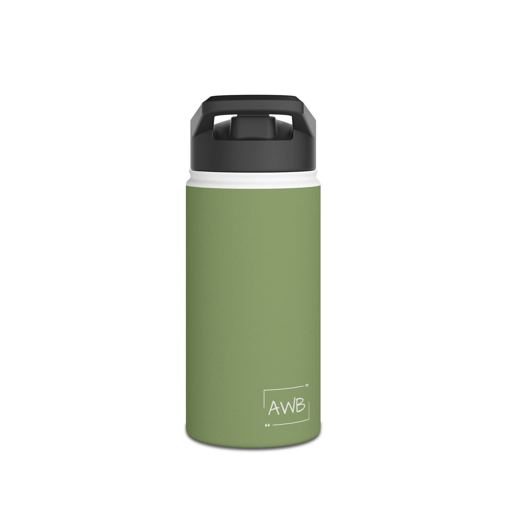 12oz Stainless Steel Water Bottle With Straw - Tendril