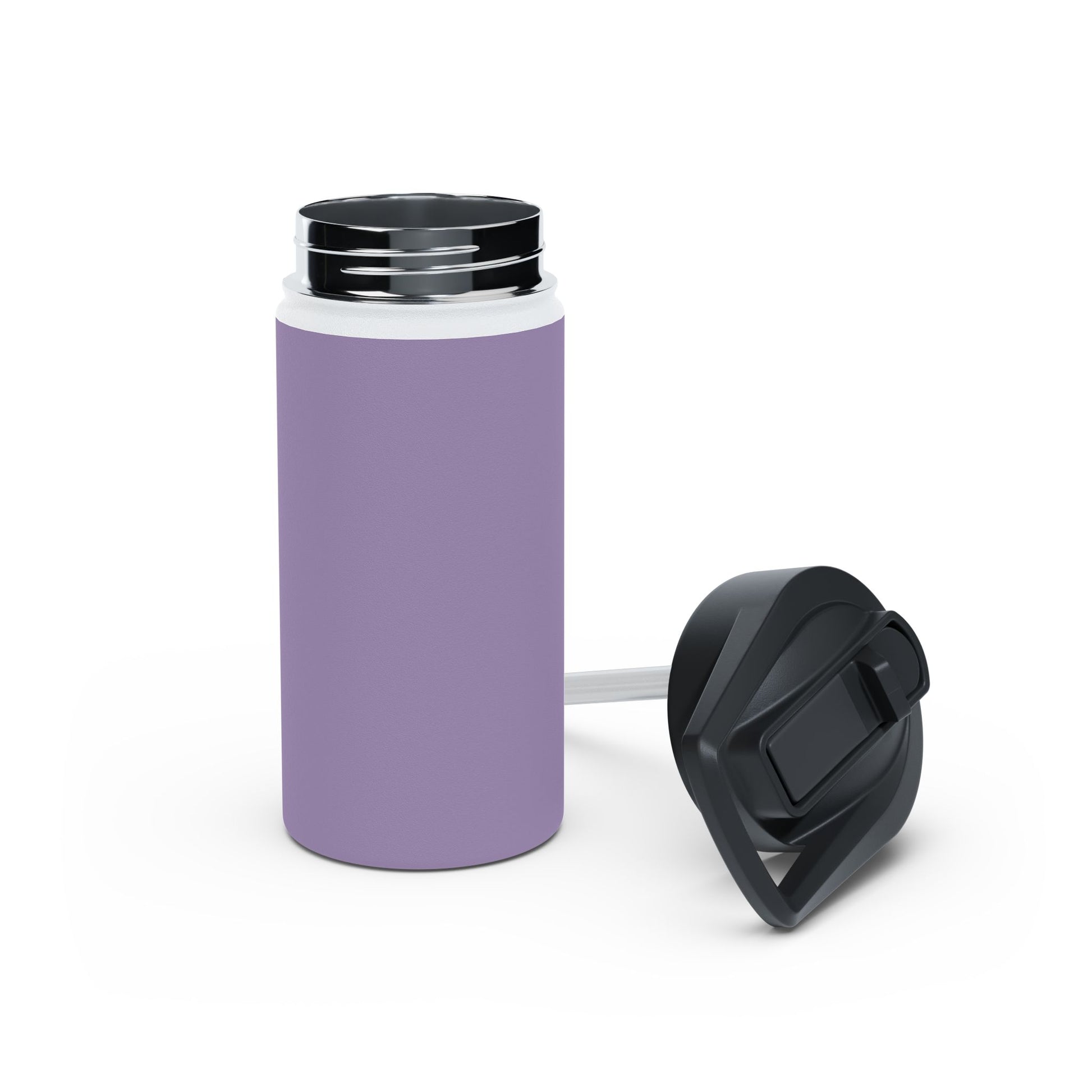12oz Stainless Steel Water Bottle With Straw - Viola