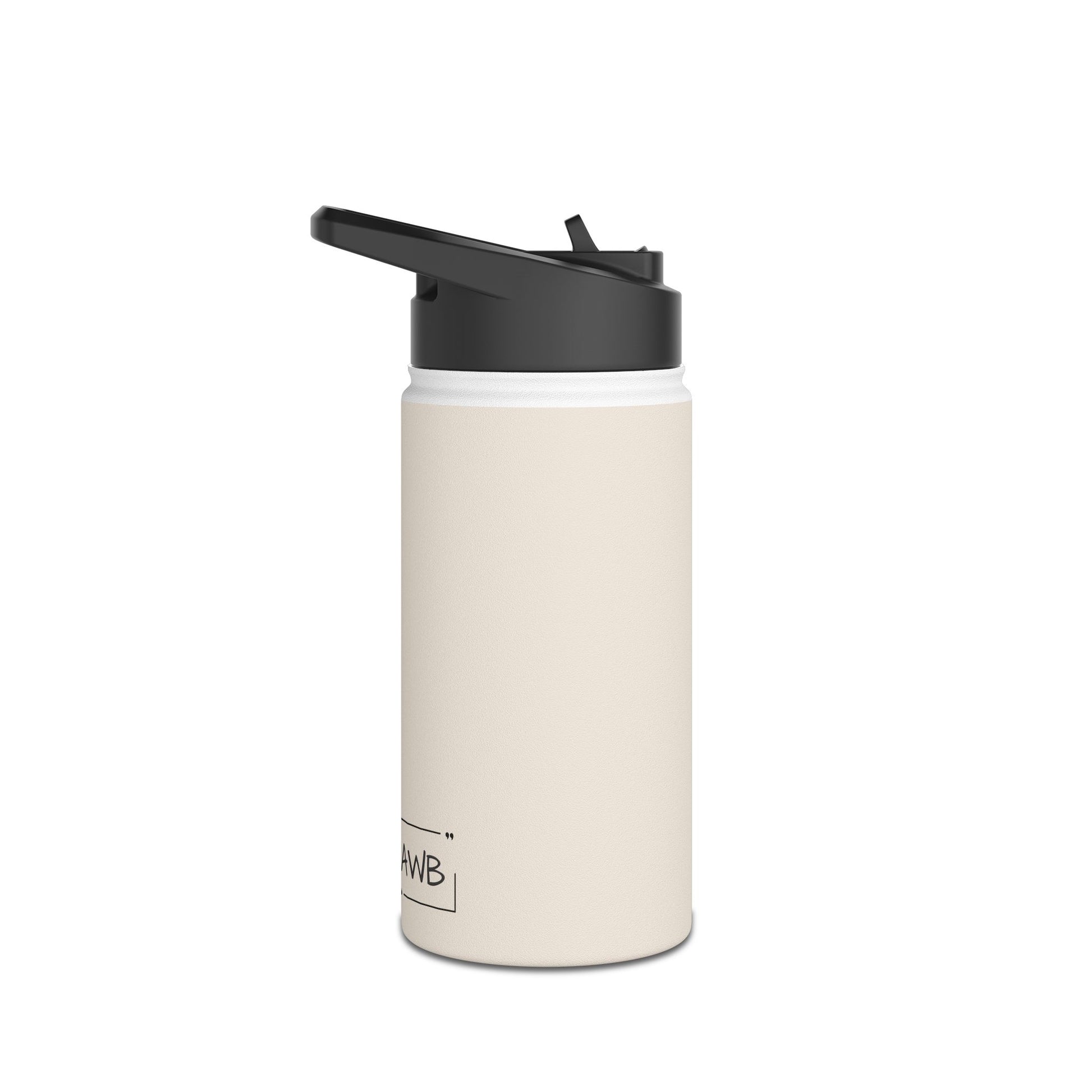 12oz Stainless Steel Water Bottle With Straw - Gardenia