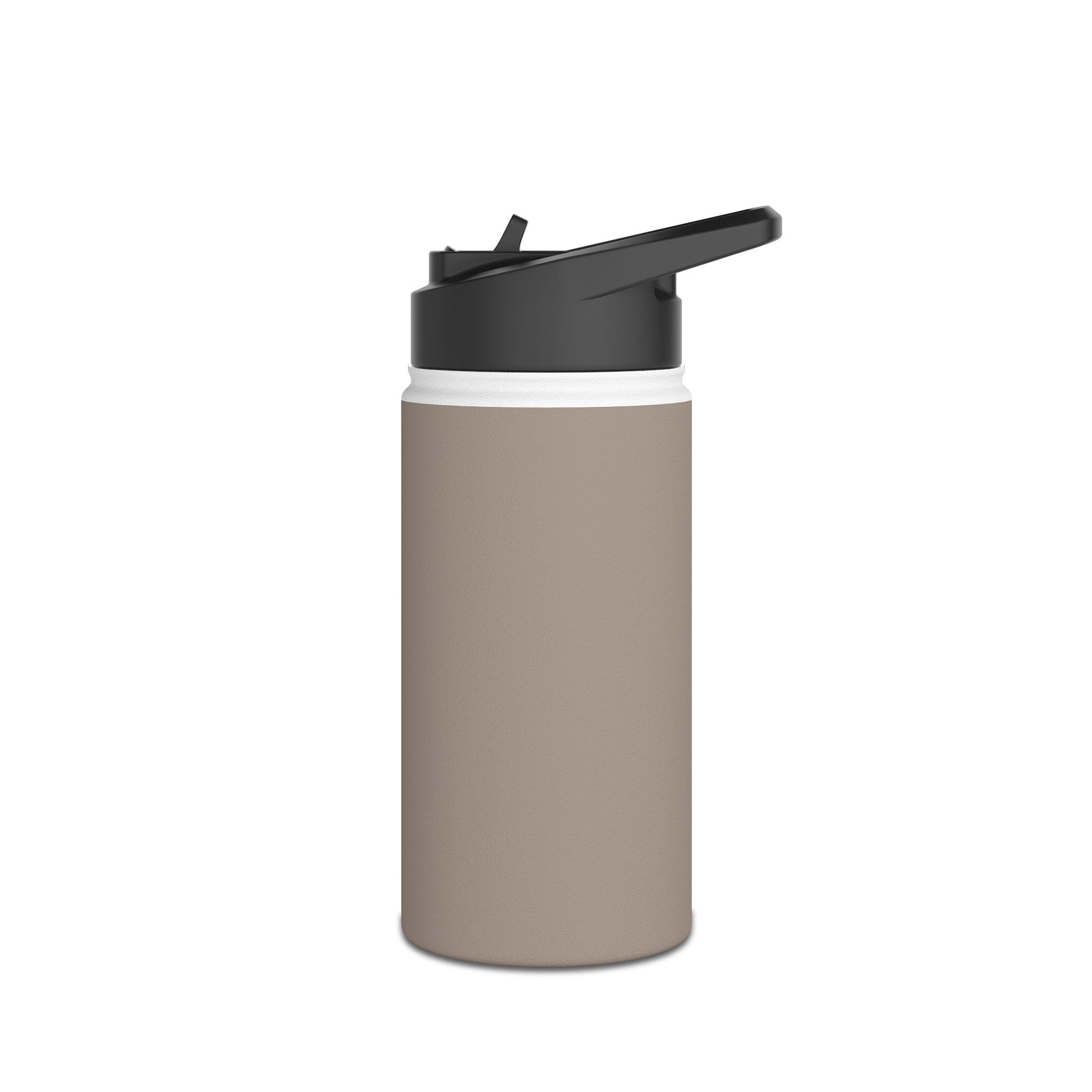 12oz Stainless Steel Water Bottle With Straw - Cobblestone