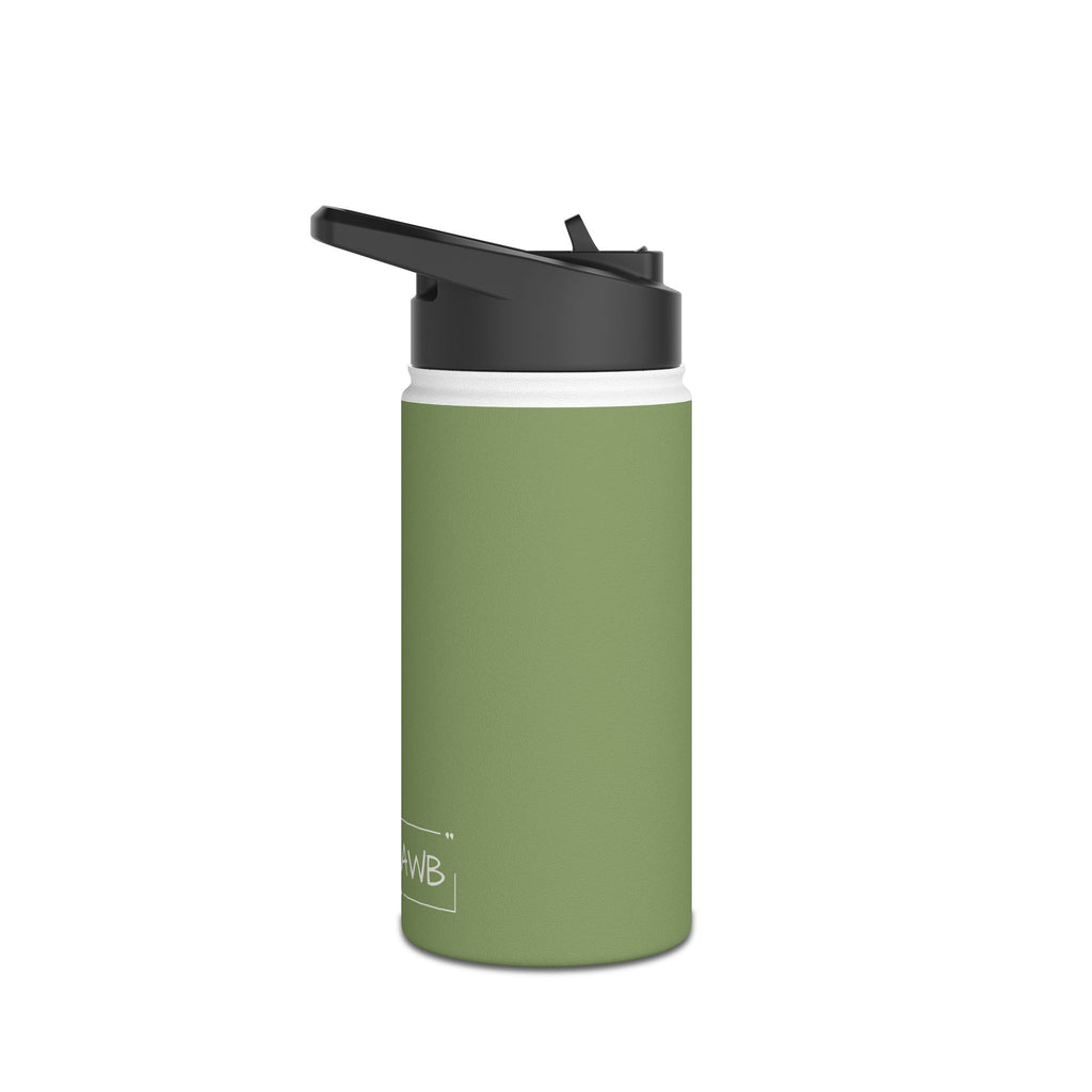 12oz Stainless Steel Water Bottle With Straw - Tendril
