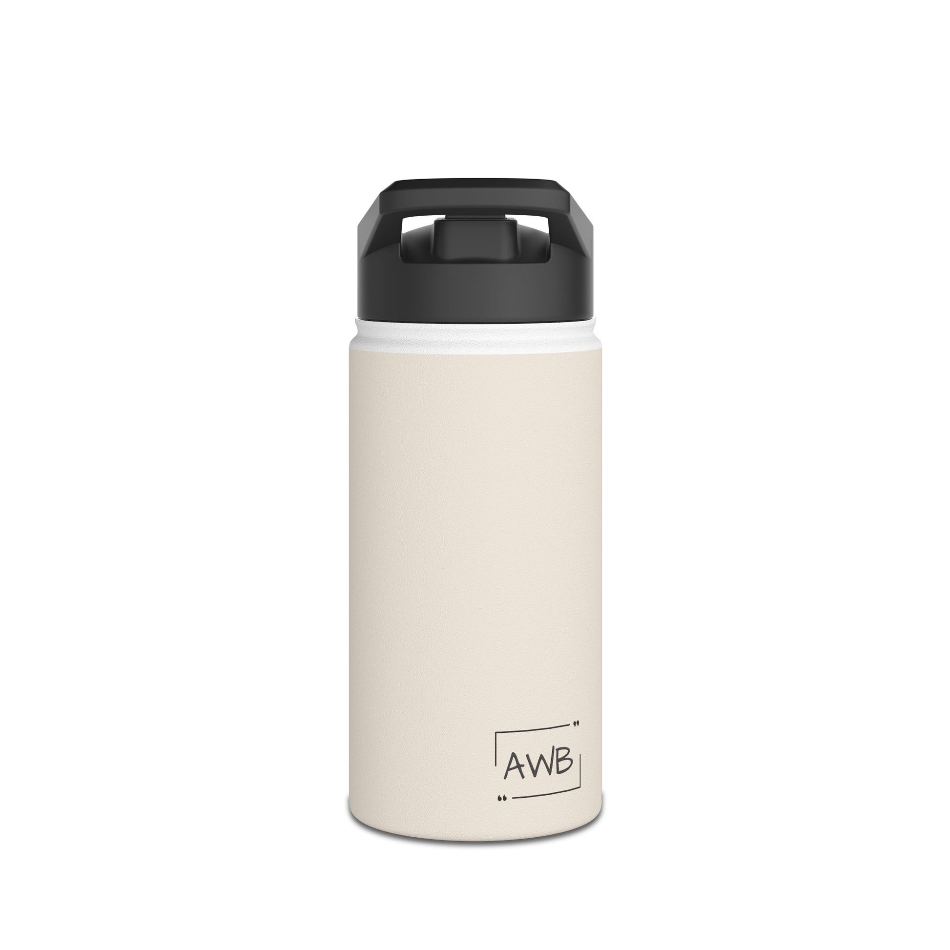 12oz Stainless Steel Water Bottle With Straw - Gardenia